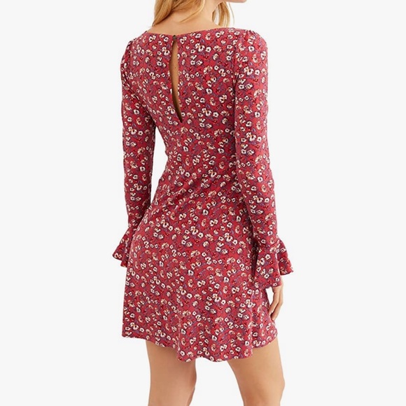 Free People Long Sleeve Floral Dress - Picture 4 of 7